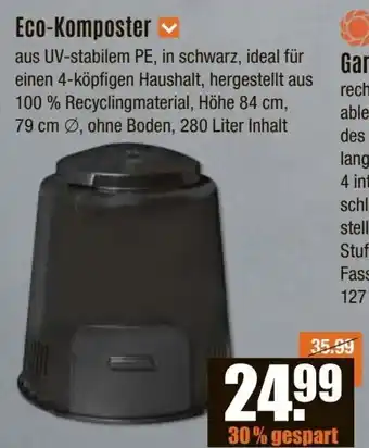 V Baumarkt Eco-Komposter Angebot