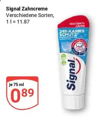Globus Signal Zahncreme Angebot