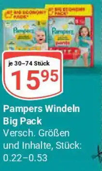 Globus Pampers Windeln Big Pack Angebot