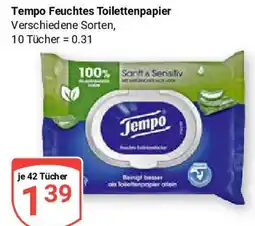Globus Tempo Feuchtes Toilettenpapier Angebot