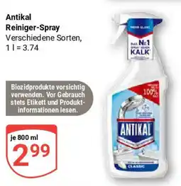 Globus Antikal Reiniger-Spray Angebot