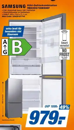 expert Techno Land SAMSUNG Kühl-Gefrierkombination RB53DG706BS9EF Angebot