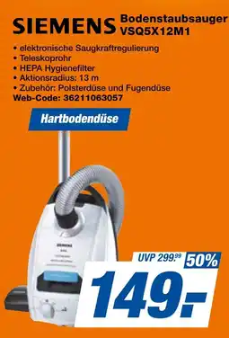 expert Techno Land SIEMENS Bodenstaubsauger VSQ5X12M1 Angebot