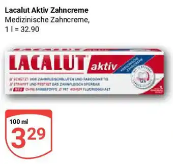 Globus Lacalut Aktiv Zahncreme Angebot