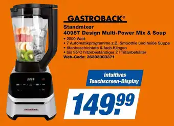 expert Techno Land GASTROBACK Standmixer 40987 Design Multi-Power Mix & Soup Angebot