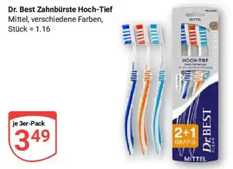 Globus Dr. Best Zahnbürste Hoch-Tief Angebot