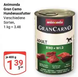 Globus Animonda Gran Carno Hundenassfutter Angebot