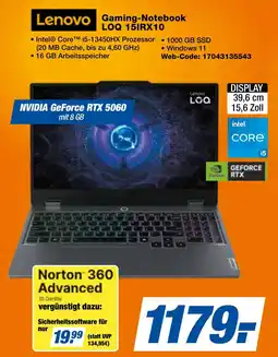 expert Techno Land Lenovo Gaming-Notebook LOQ 15IRX10 Angebot