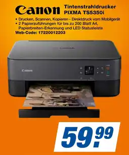expert Techno Land Canon Tintenstrahldrucker PIXMA TS5350i Angebot