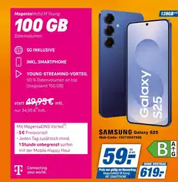 expert Techno Land SAMSUNG Galaxy S25 + MagentaMobil M Young 100 Gb Angebot