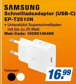 expert Techno Land SAMSUNG Schnellladeadapter (USB-C) EP-T2510N Angebot