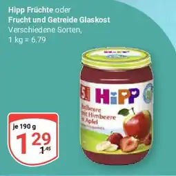 Globus Hipp Früchte oder Frucht und Getreide Glaskost Angebot