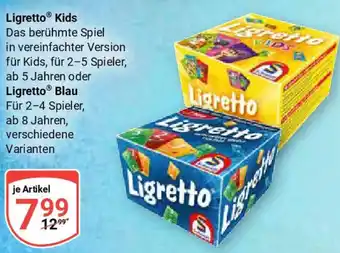 Globus Ligretto Kids oder Ligretto Blau Angebot