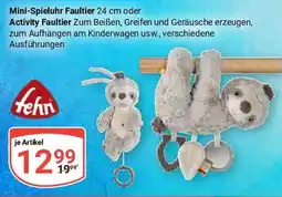 Globus Mini-Spieluhr Faultier 24 cm oder Activity Faultier tehn Angebot