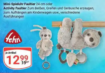 Globus Mini-Spieluhr Faultier 24 cm oder Activity Faultier tehn Angebot