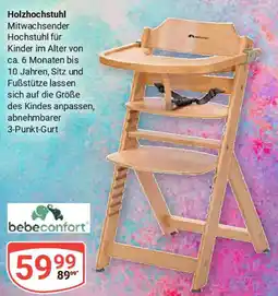 Globus Holzhochstuhl bebeconfort Angebot