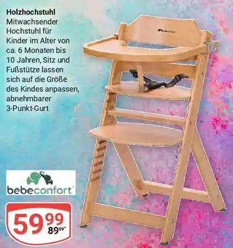 Globus Holzhochstuhl bebeconfort Angebot