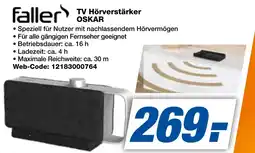 expert Techno Land Faller TV Hörverstärker OSKAR Angebot