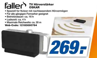 expert Techno Land Faller TV Hörverstärker OSKAR Angebot