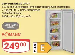 Globus BOMANN Gefrierschrank GS 7317.1 Angebot