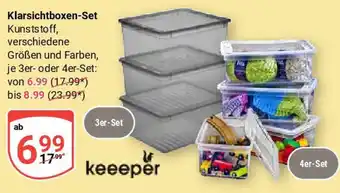 Globus Klarsichtboxen-Set keeeper Angebot