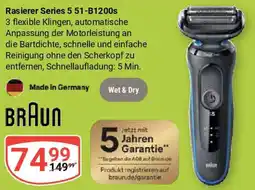 Globus BRAUN Rasierer Series 5 51-B1200s Angebot