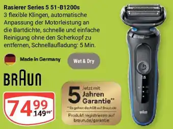 Globus BRAUN Rasierer Series 5 51-B1200s Angebot
