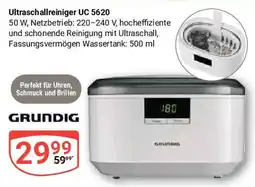 Globus GRUNDIG Ultraschallreiniger UC 5620 Angebot
