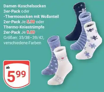Globus Damen-Kuschelsocken 3er-Pack oder -Thermosocken mit Wollanteil 2er-Pack Angebot