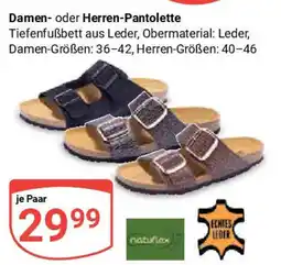 Globus natuflex Damen- oder Herren-Pantolette Angebot