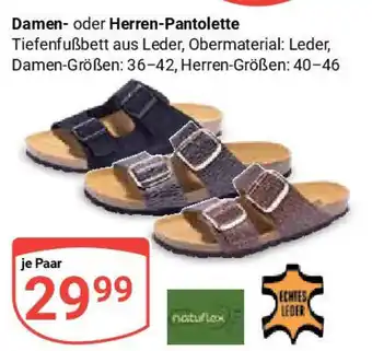 Globus natuflex Damen- oder Herren-Pantolette Angebot