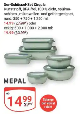 Globus MEPAL 3er-Schüssel-Set Cirqula Angebot