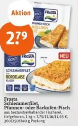 tegut Frosta Schlemmerfilet, Pfannen- oder Backofen-Fisch Angebot