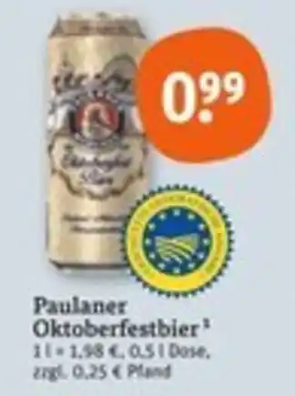tegut Paulaner Oktoberfestbier Angebot