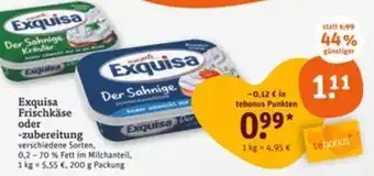 tegut Exquisa Frischkäse oder -zubereitung Angebot