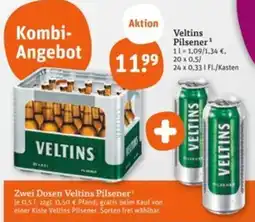 tegut Veltins Pilsener + Zwei Dosen Angebot