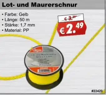 Stabilo Fachmarkt Lot und Maurerschnur Angebot