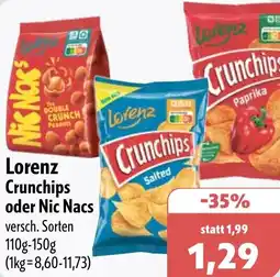 Aktiv Irma Lorenz Crunchips oder Nic Nacs Angebot