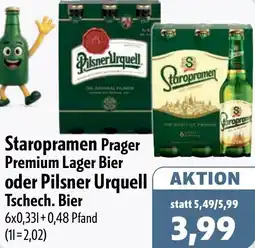 Aktiv Irma Staropramen Prager Premium Lager Bier oder Pilsner Urquell Tschech. Bier Angebot