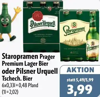 Aktiv Irma Staropramen Prager Premium Lager Bier oder Pilsner Urquell Tschech. Bier Angebot