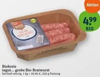 tegut Biokreis tegut grobe Bio-Bratwurst Angebot