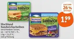 tegut Hochland Sandwichscheiben Angebot