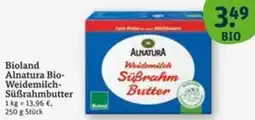 tegut Bioland Alnatura Bio Weidemilch Süßrahmbutter Angebot