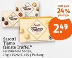tegut Sarotti Tiamo feinste Trüffel Angebot