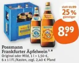 tegut Possmann Frankfurter Äpfelwein Angebot