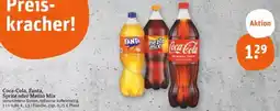 tegut Coca-Cola, Fanta, Sprite oder Mezzo Mix Angebot