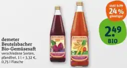 tegut demeter Beutelsbacher Bio-Gemüsesaft Angebot