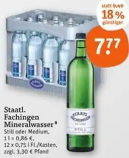 tegut Staatl. Fachingen Mineralwasser Angebot