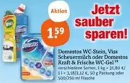 tegut Domestos WC-Stein, Viss Scheuermilch oder Domestos Kraft & Frische WC-Gel Angebot