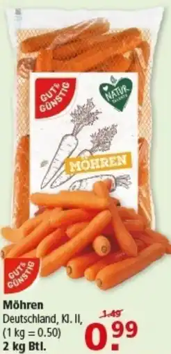 Multi Markt GUT & GÜNSTIG Möhren Angebot